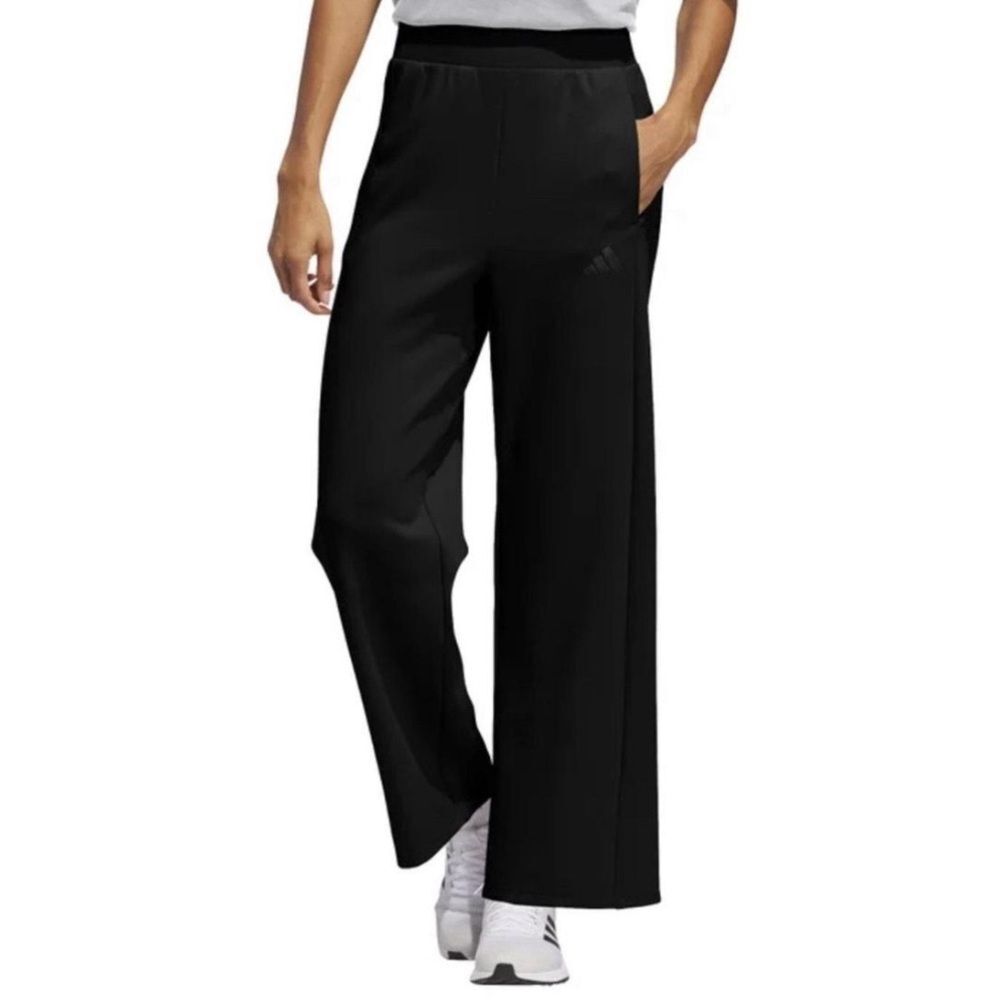 Adidas Black Air Soft Straight Leg Athletic Sweatpants Size Large